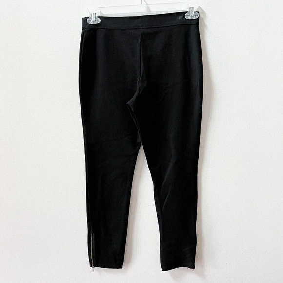 Max Studio Womens Black Stretchy Pants Zipper Hem Skinny Trouser Sz Medium - Picture 4 of 7